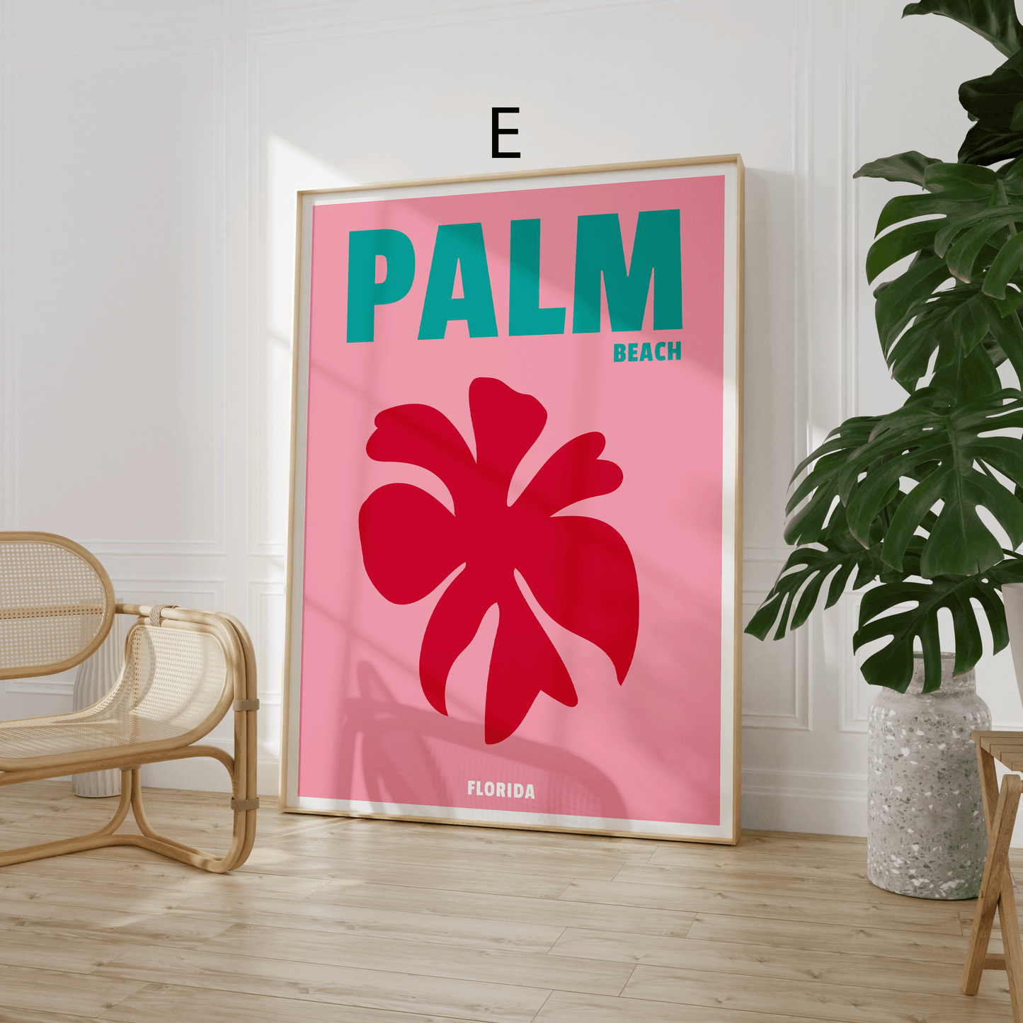 Reiseposter · Geschenkidee · Capri Ibiza Miami Mykonos Palm Beach Tulum · Minimalistische Wandkunst · Dekoprint ohne Rahmen