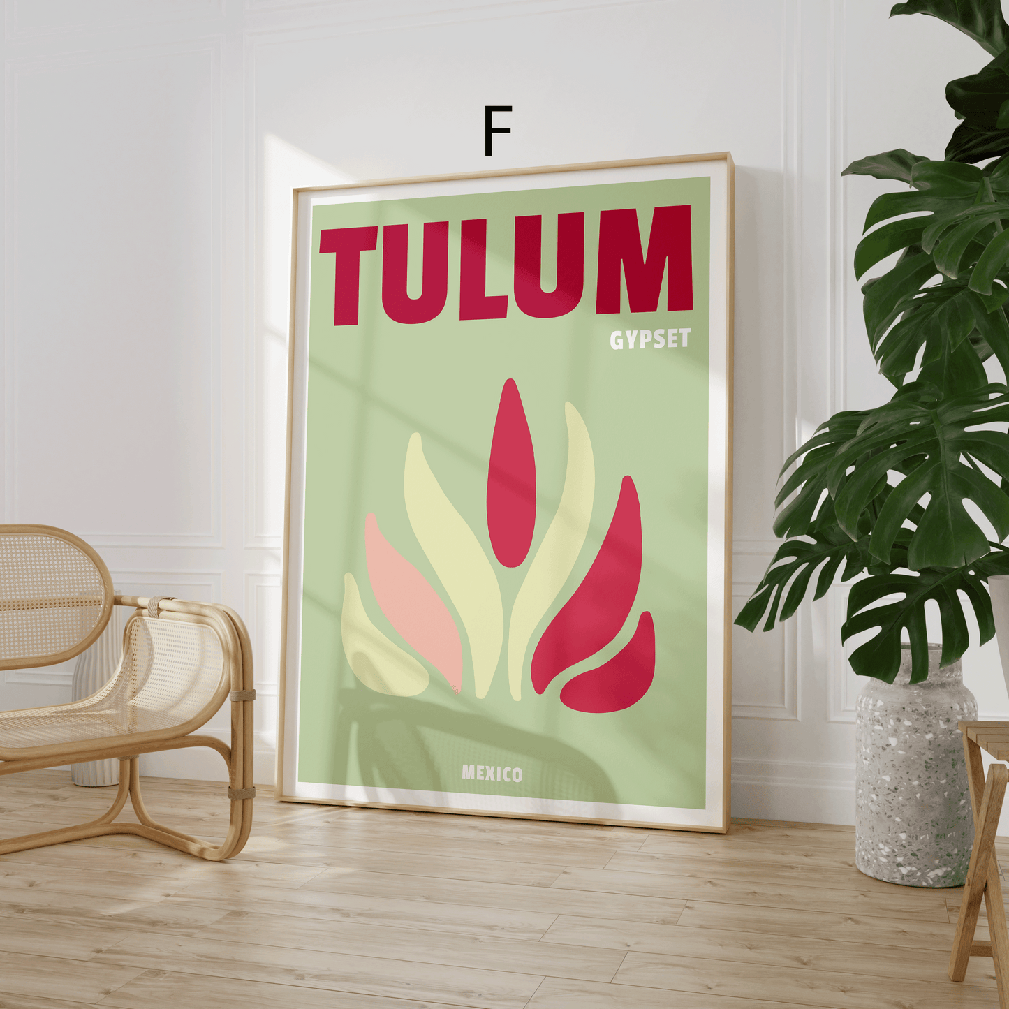 Reiseposter · Geschenkidee · Capri Ibiza Miami Mykonos Palm Beach Tulum · Minimalistische Wandkunst · Dekoprint ohne Rahmen